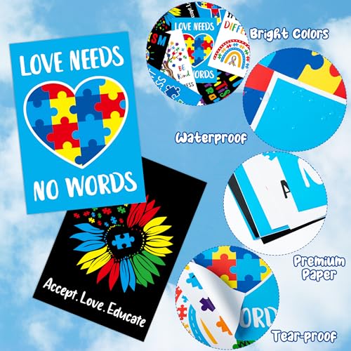 Save on BeYumi Autism Awareness Poster Set - 9Pcs Classroom Decor - Image 3