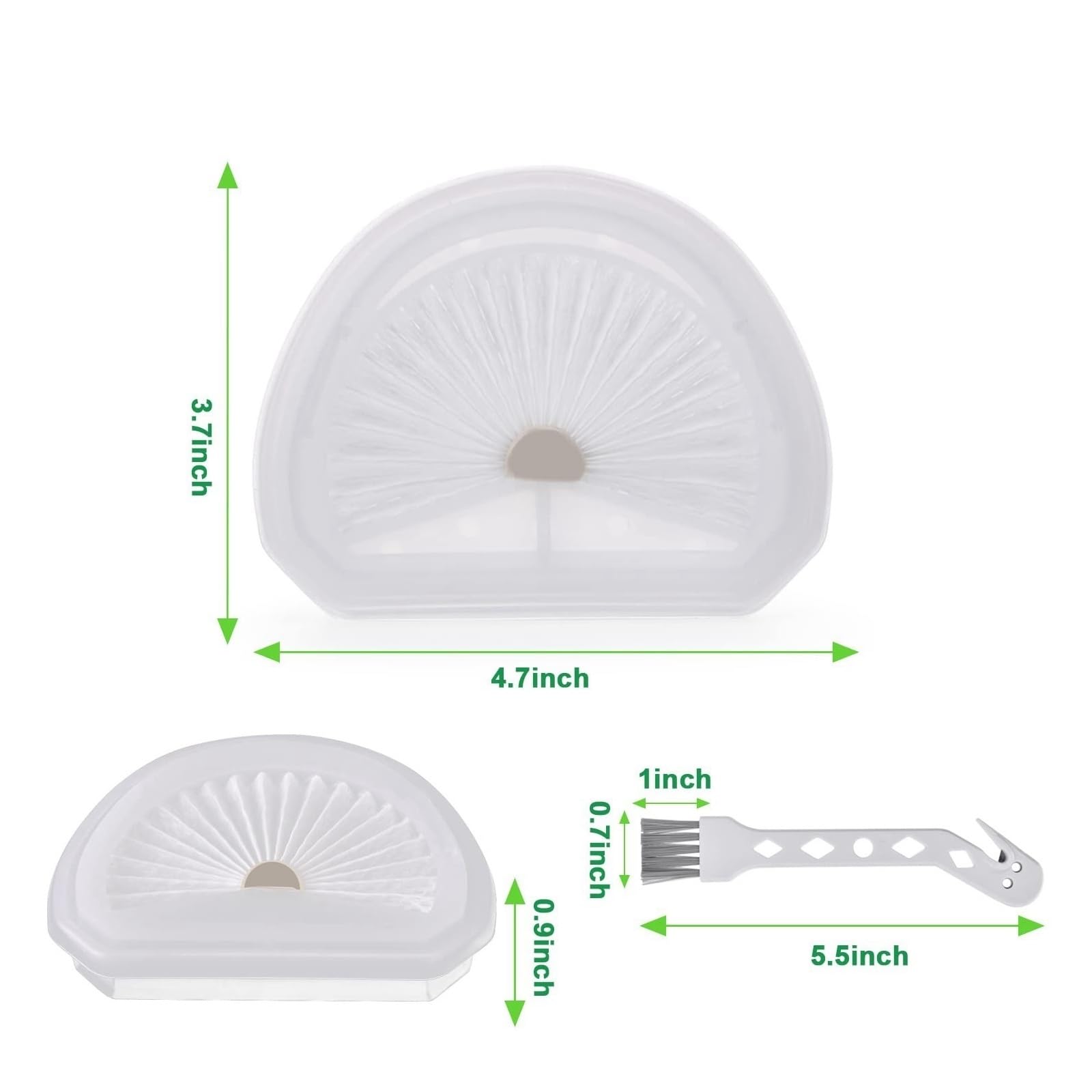 EtliN Lot de 4 filtres de Remplacement Hepa Post compatibles avec Les filtres Black Decker Dustbuster for aspirateur à Main VLPF10 HLVA320J00