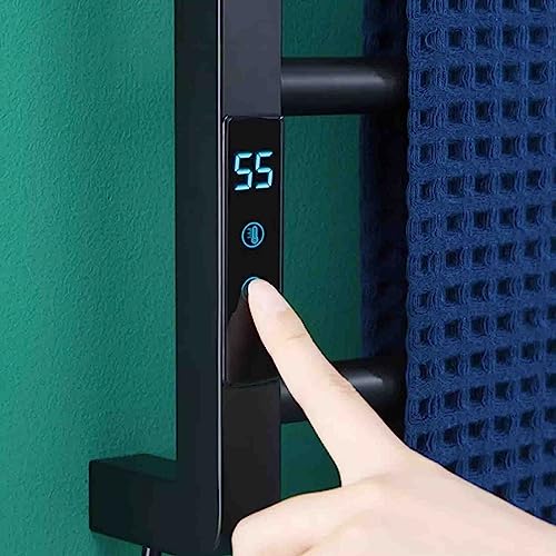 Toallero eléctrico de acero inoxidable con control de temperatura digital para hogar 4
