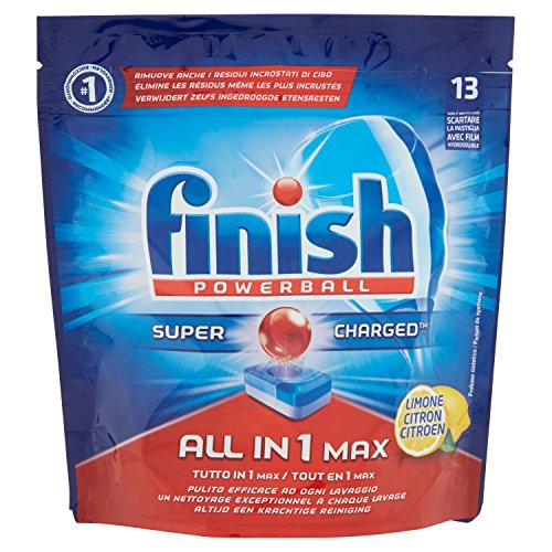Finish Tout-en-un, nettoyant pour lave-vaisselle, 13 tablettes, 242 g Citron