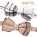 Psiriol 2PCS Breakaway Cat Collars, Bow Tie Cat Collar with Bells, Cute Bowtie Plaid Collars with Buckle, Soft Adjustable Kitten Accessories for Indoor Cats, Puppy and Small Pets