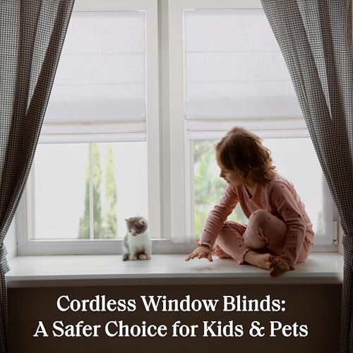 image for Madison Park Kyler Cordless Roman Shades - Single Panel, Lightweight L