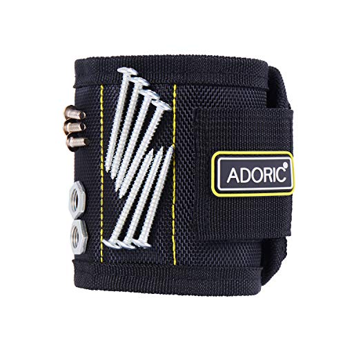 Magnetic Wristband, Breathable Magnetic Wristband with 10 Magnets for Holding Screws, Nails, Drill