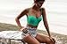 Aixy Womens Vintage Swimsuits High Waisted Bikini Two Piece Bathing Suits with Underwired Top Green Mint