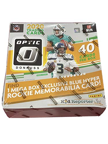 2020 Panini Donruss Optic NFL Football MEGA box (40 cards/box) 1 Rookie Memorabilia Card
