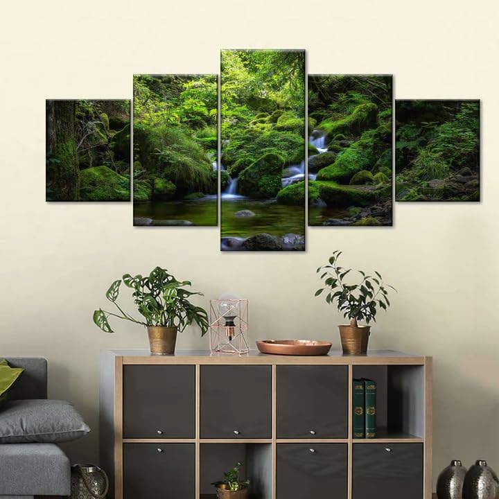Impressions sur toile cascade pour créer une ambiance zen dans votre salon