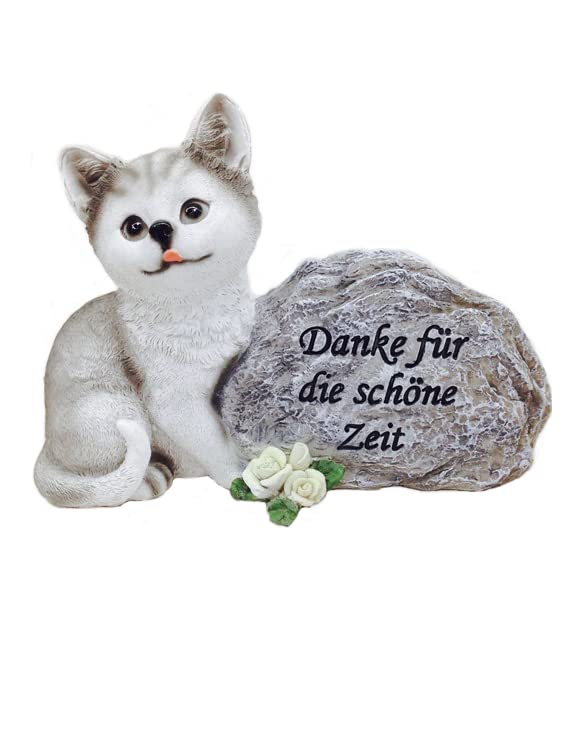 MaMeMi Piedra conmemorativa/piedra conmemorativa/decoración de tumba/lápida animal recuerdo 'gato'