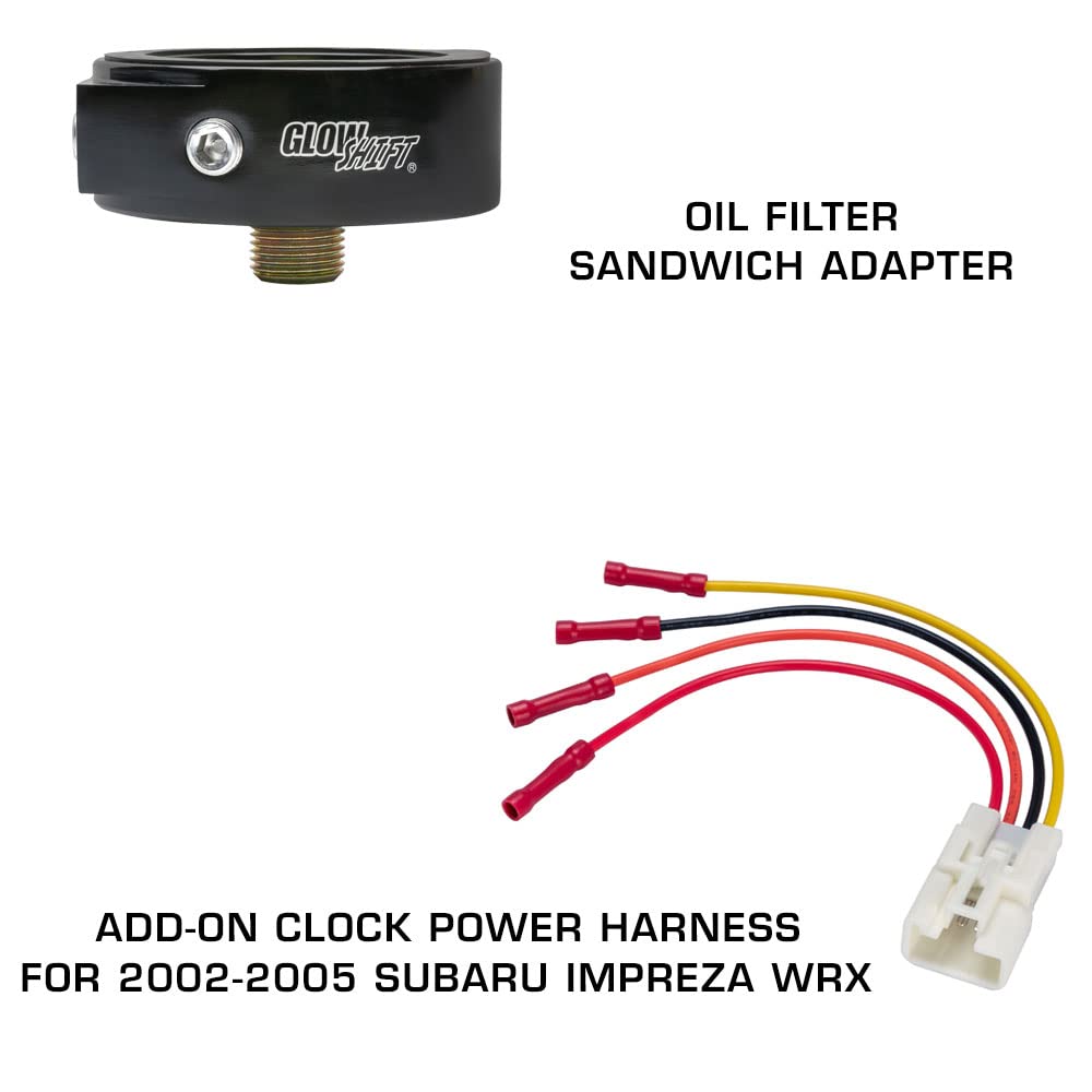 Buy GlowShift Gauge Package Compatible with Subaru Impreza WRX STI 2002