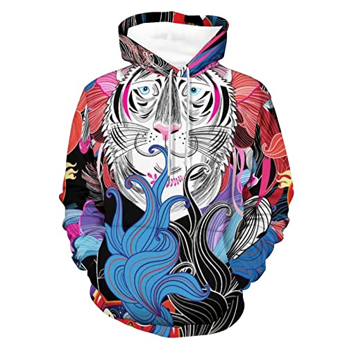 Sweats à capuche blanc UMENG pull chaud unisexe taille S contre le froid