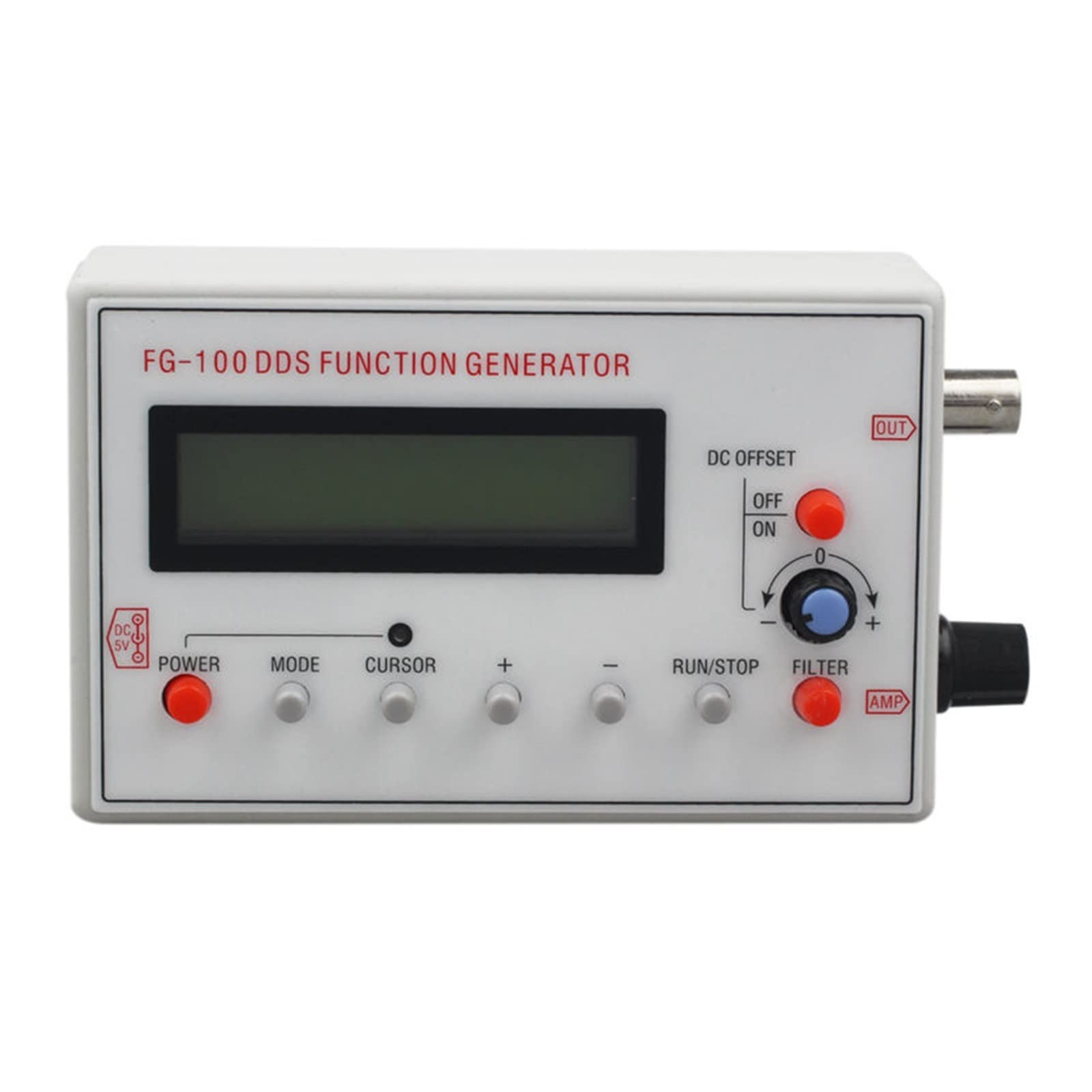 Generador de señal de corriente FG-100 DDS Función Generador de señal Contador de frecuencia 1Hz - 500KHz