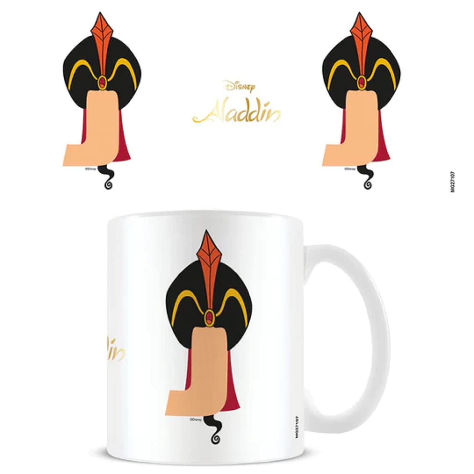 Pyramid International Black,Gold Disney Alphabet Personalised Mug (J For Jafar Design) 11Oz Ceramic Coffee Mug In Presentation Disney Gift Box - Official Merchandise,