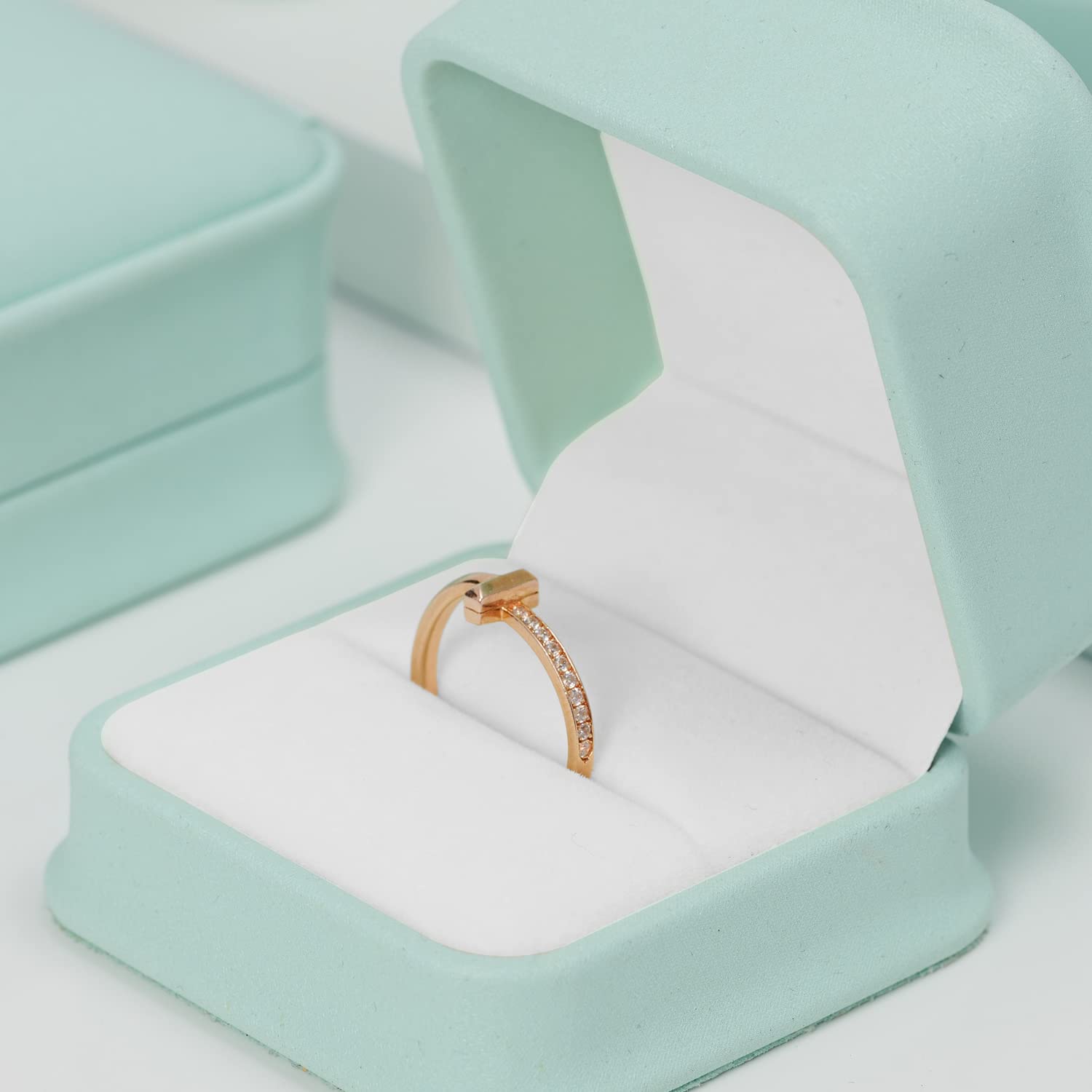 Oirlv Blanc PU Cuir Ecrin Bracelet,Boite Cadeau Bracelet Pour La Saint Valentin,Anniversaire