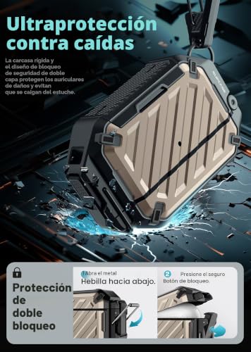 Funda AirPods Pro 3 SUPCASE UB Pro robusta con protección militar IP68 5