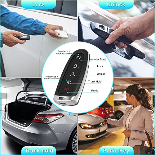 Coque de clé Ford Escape C-Max boîtier boutons cassés rechange premium x2
