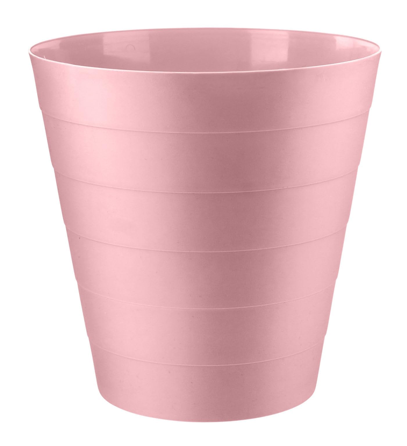Divan Beds Deals Pink Round 6L Waste Bin | Small Trash Can for Kitchen, Bathroom, Office | Compact Plastic Dustbin for Home, Bedroom Desk | Durable Lightweight Garbage Bin Indoor Use