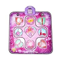Dance Mat,Light Up Dance Pad,Kids Musical Dance Play Mat with Light Up 9 Pattern,Electronic Dance Pad,Adjustable Volume, Built-in Music, 5 Game Modes,Toys Gifts for Ages 3+ Girls Boys Adult (Pink)