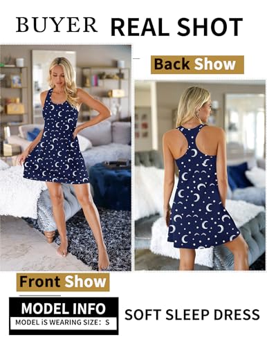 Image of Avidlove Sleepwear for Women Tank Nightgown Chemise Racerback Sleeveless Sleep Dress