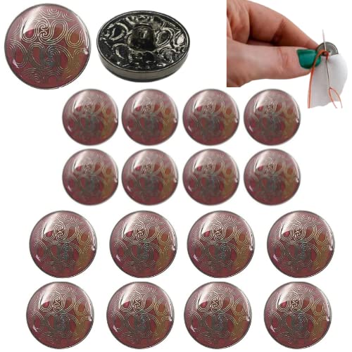 Ani accessories Enamel Epoxy Resin Metal Button for Coat Blazer Suit, Sherwani and Indian Dresses Sports Coat and Bandhgala,Double Breast 8 Big and 8 Small (Brown)-picture-37