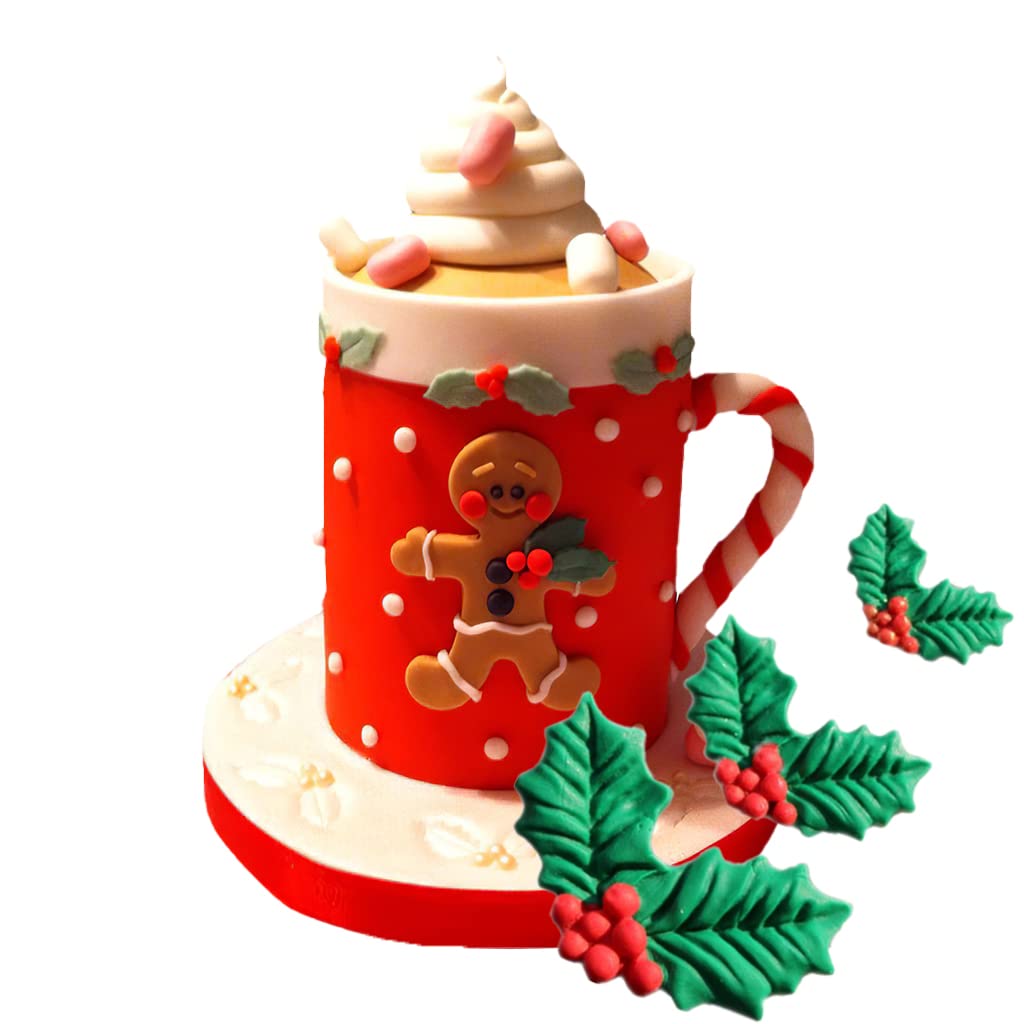 Lot De 4 Moules En Silicone En Forme De Feuille De Houx De Noel Moule A Fondant Moule A Dessert Au Chocolat Decoration De Gateau 86964152