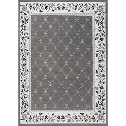 Home Dynamix 7015-45 Lyndhurst Sheraton Area Rug, Rectangle, Gray 21 In X 35 In #TOP2