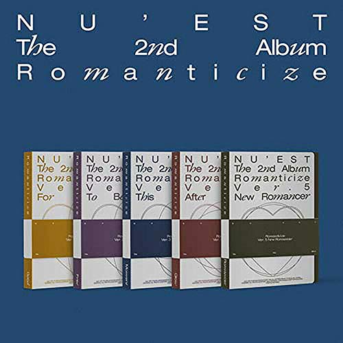 NU'EST ROMANTICIZE 2nd Album VER.2 (To Be Free) CD+52p Photo Book+12p Lyrics Book +Photo Post Card(1set 6ea)+Book Mark+Photo Card K-POP SEALED+TRACKING CODE