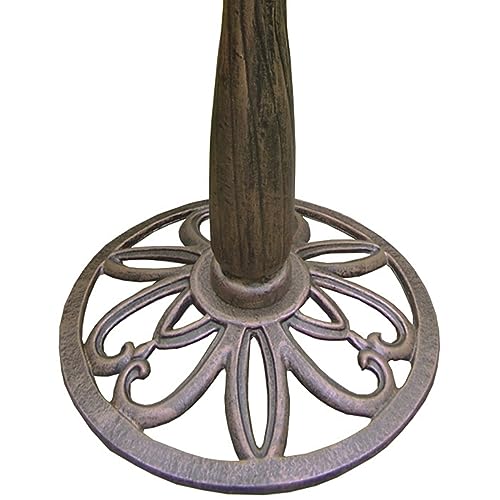 Image of Oakland Living Upland Bird Bath, Antique Bronze, 19W x 19D x 28.4H in.