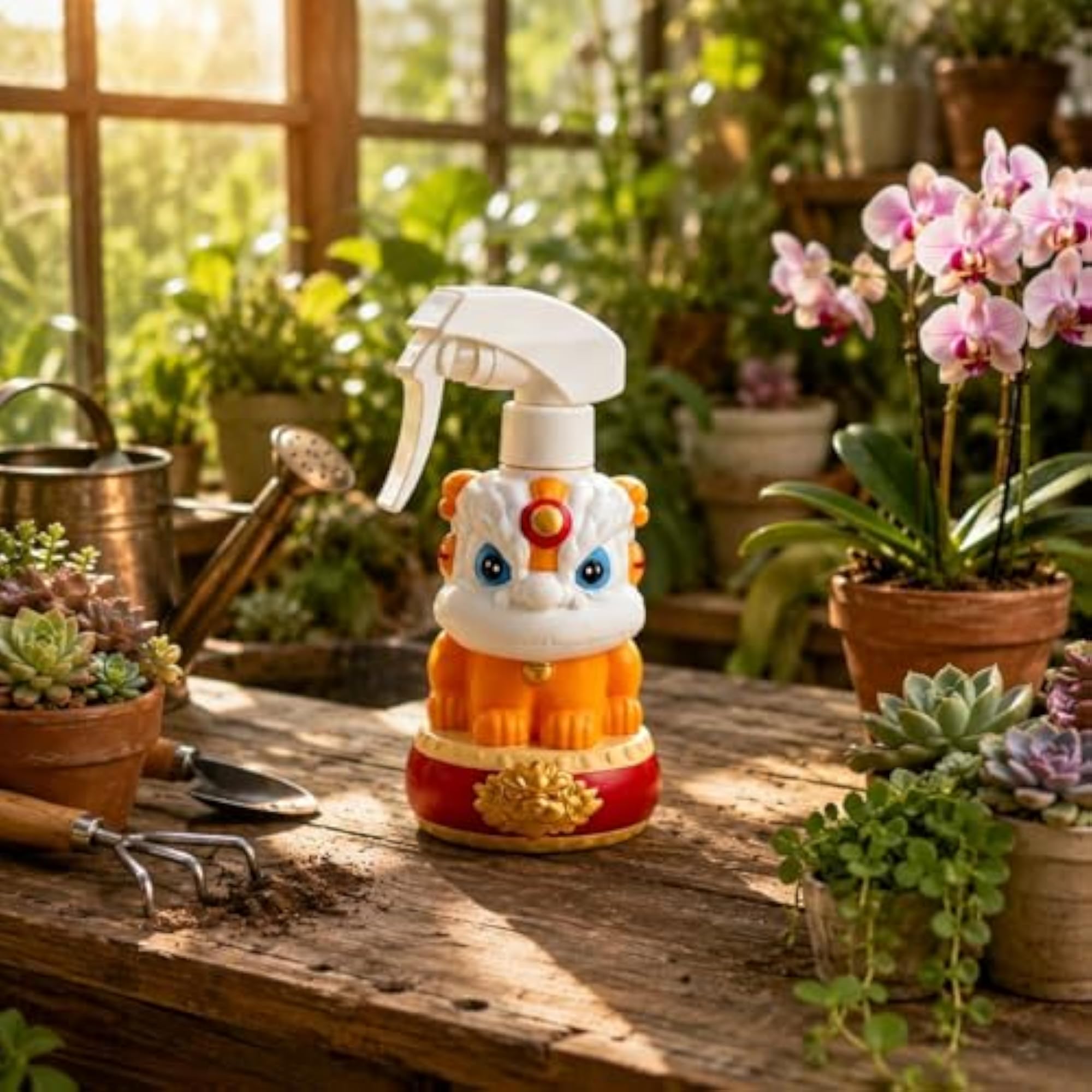 Creature Shaped Lion Decorative Spray Bottle for Plant Care