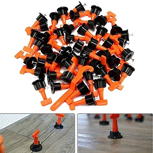 XSteez 50 pcs Reusable Tile Levelling System Kit For Floor & Wall Tiles|Suitable for 3-25MM | Tile Leveler Spacer | Tile leveling clip |