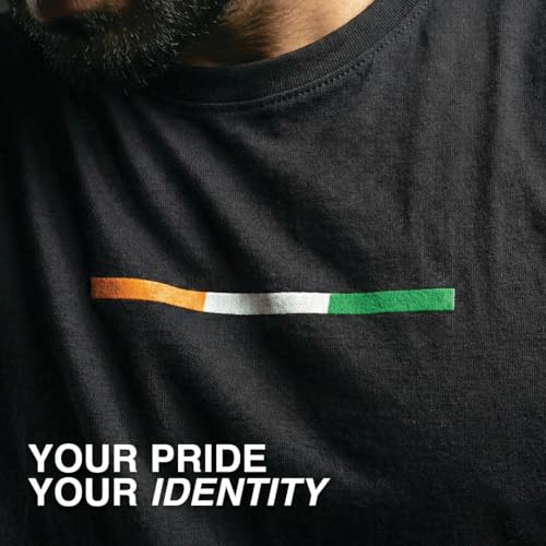 Image of Deployed India Sovereign Signature Luxesoft Cotton T-Shirt | Army t Shirt for Men | Military | Commando | t Shirts | Round Neck | Half Sleeve | Regular Fit | Black