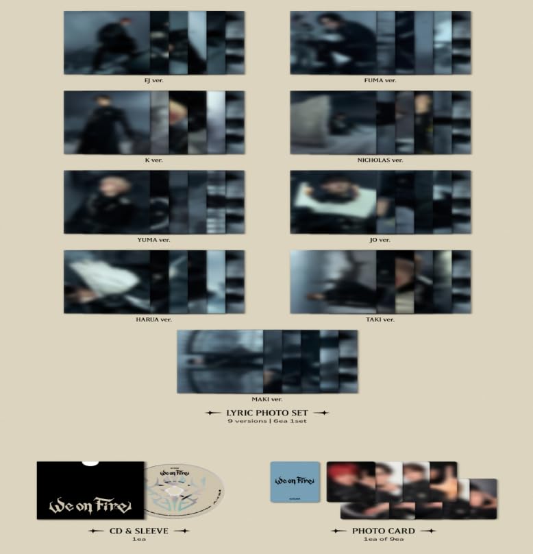 Amazon.co.jp: [ SOLO EDITION ] &TEAM - 3rd EP [ We on Fire ] 韓国