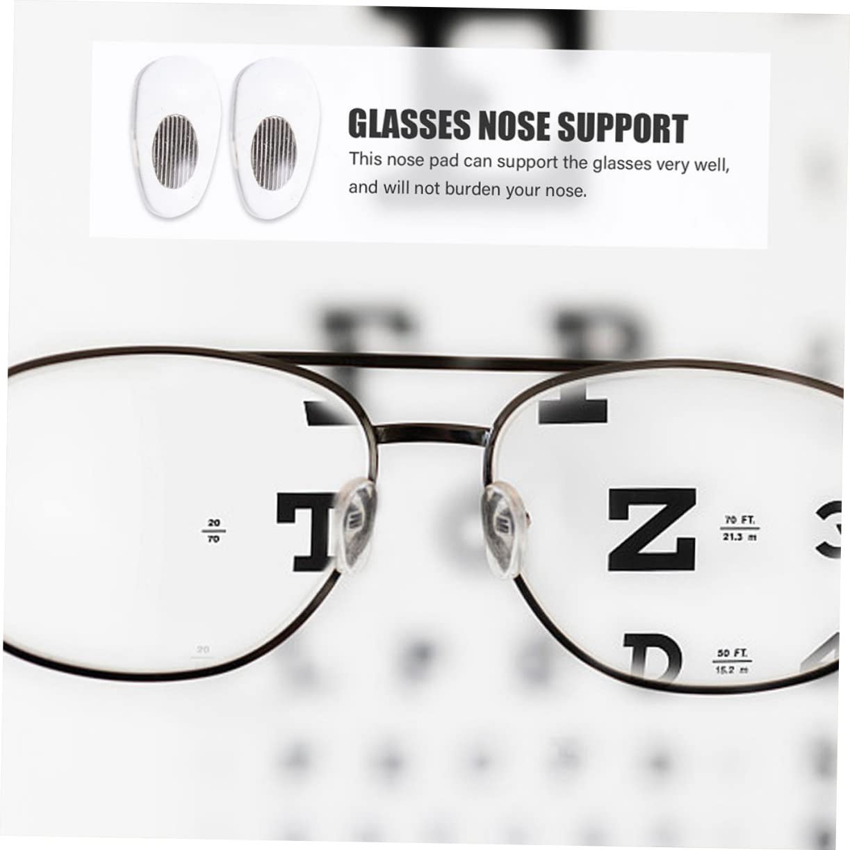 Didiseaon 60 Paires Plaquettes Nasales Protège-Nez pour Lunettes Verres Clairs Sangle De Pont De Lunettes Spectacle Coussinets De Soutien du Nez Tapis De Nez De Lunettes Gel De Silice Silver