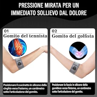 Origintek Tutore Epicondilite Gomito Regolabile - Gomitiera per Epicondilite con Fascia Compressione, Sollievo per Dolore da Tendinite/Epitrocleite, Tennisti e Golfisti, Grigio, M/L, 1 Confezione