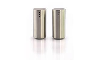 ZOOV Stainless Steel Salt and Pepper Set Shakers, Masala Dabbi and Salt and Pepper Set for Dining Table | Pack of 2