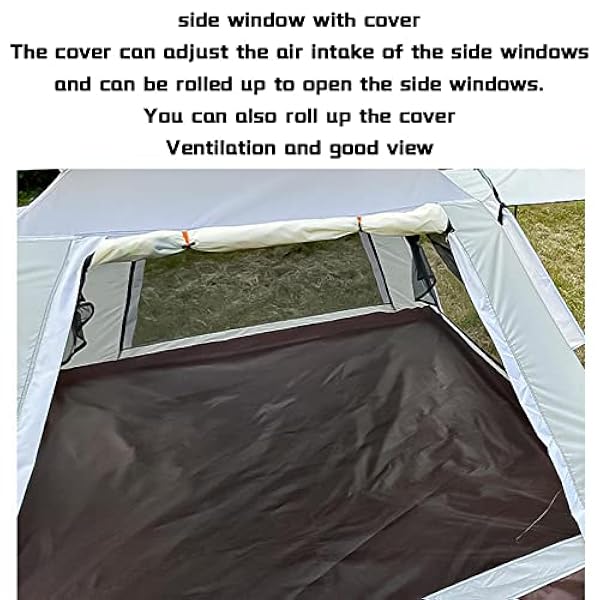 Instant Tent 4 People Waterproof,Three Seconds to Open Big Tent Stable and Practical Dome Tent for Family,Outdoor,Hiking and Mountaineering