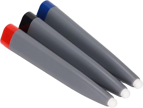Interactive Whiteboard Stylus Pens 3-Pack, Infrared Optical Screen Pens Compatible with Boards, Digital Whiteboards & Touch Screens for Classroom and Office