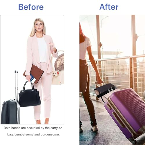 Image of Luggage Strap for Suitcases Add a Bag Travel Belt for Luggage Over Handle Carry On Bag Elastic Adjustable Belt Strap with Alloy Buckle Hands-Free Airport Travel Trips Accessories Orange