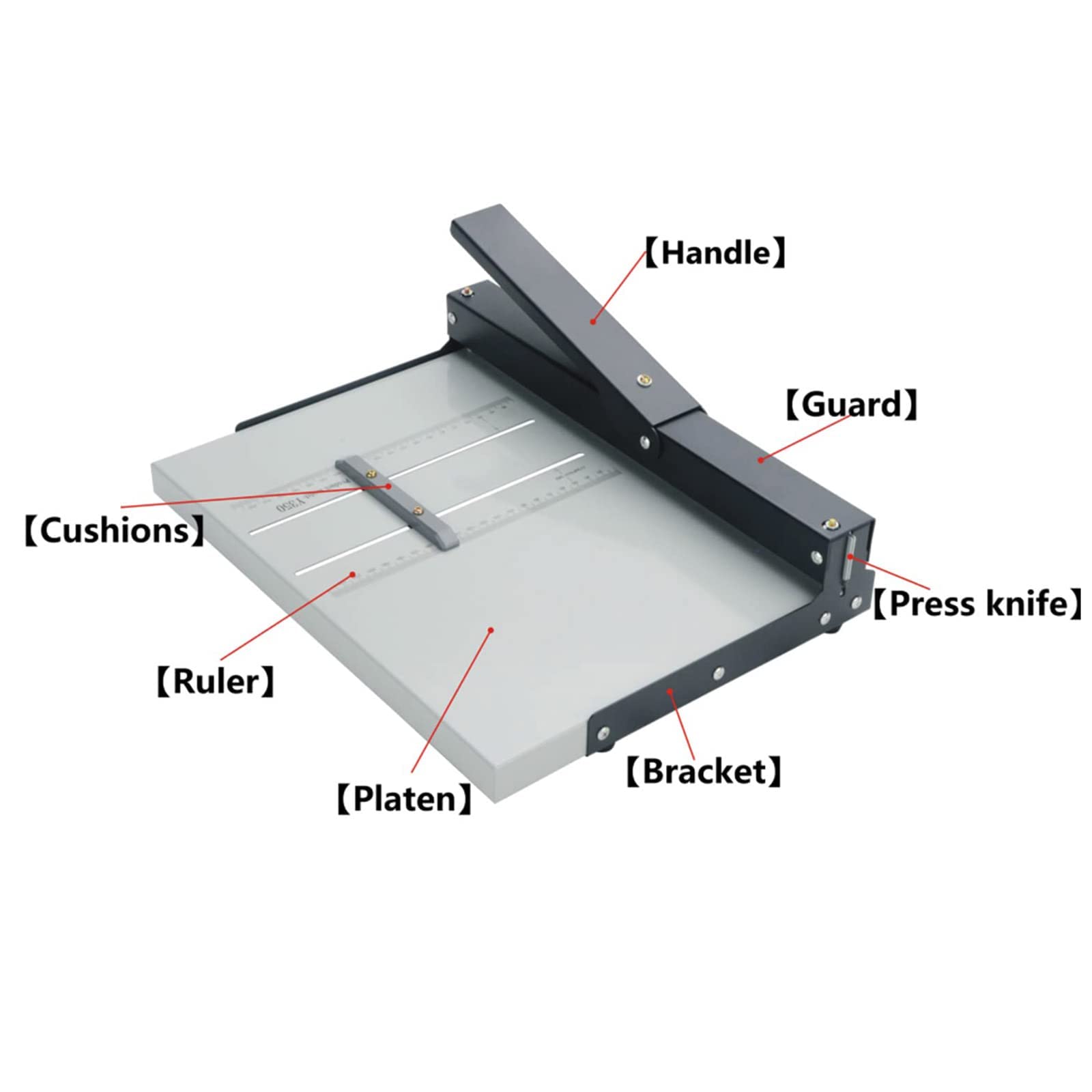 Machine manuelle de pliage de papier - Outil d'indentation de 351 mm pour un pliage efficace du papier dans les bureaux et l'impression