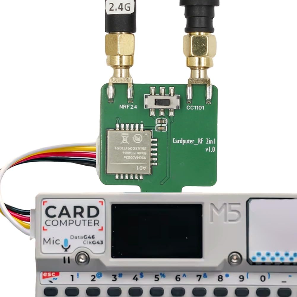 CC1101 433MHz RF 2-in-1 Modulo, RF Devboard per M5Stack Cardputer per Bruce Firmware con antenna ad alte prestazioni e comunicazione stabile