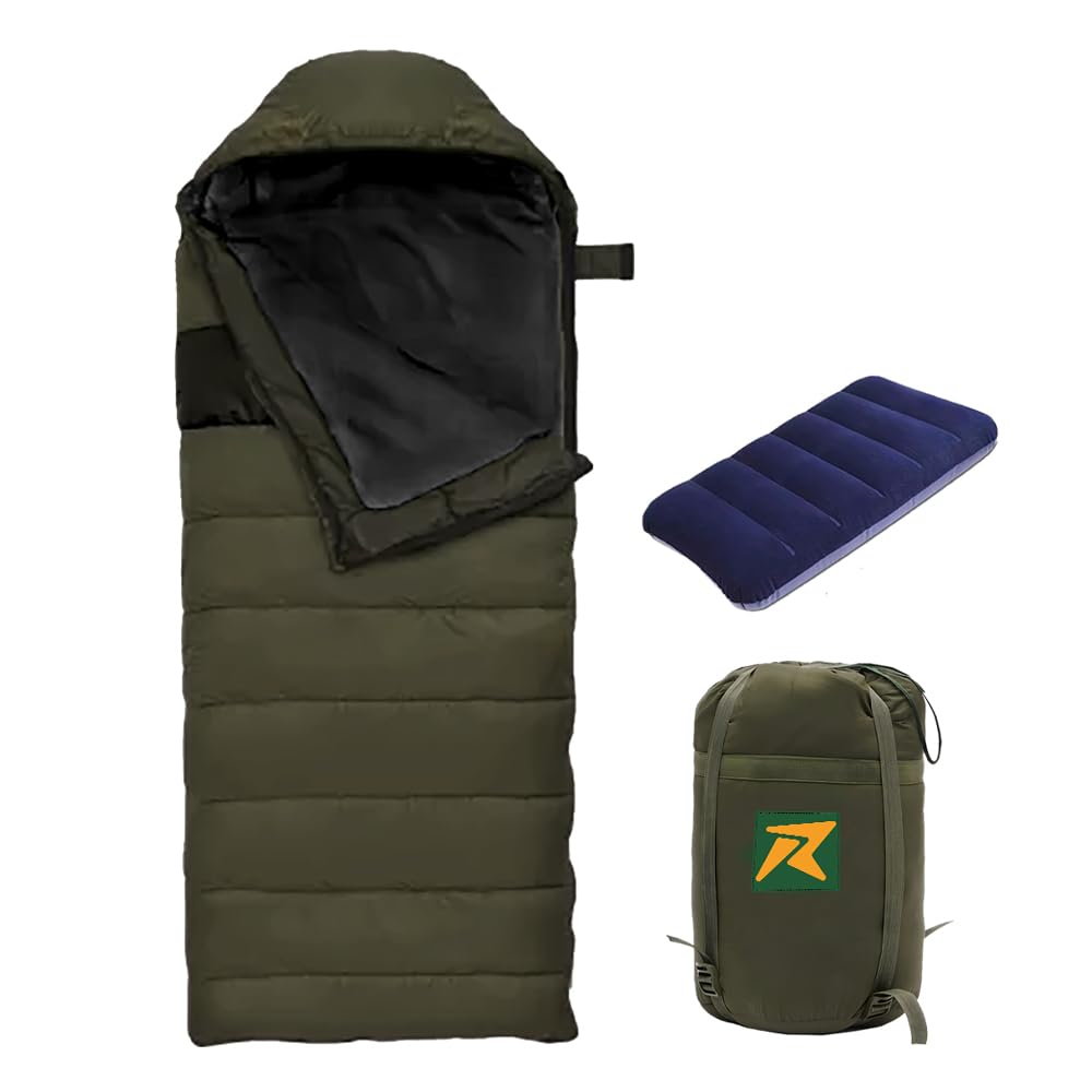 Rocksport Karakoram -5° to + 5°C Rectangular Camping Sleeping Bag for Adults Winter with Detachable Fleece Liner for Customizable Warmth l Free Air Pillow & Adventure Pass (B0CQVMD3MW) Amazon Price History, Amazon Price Tracker