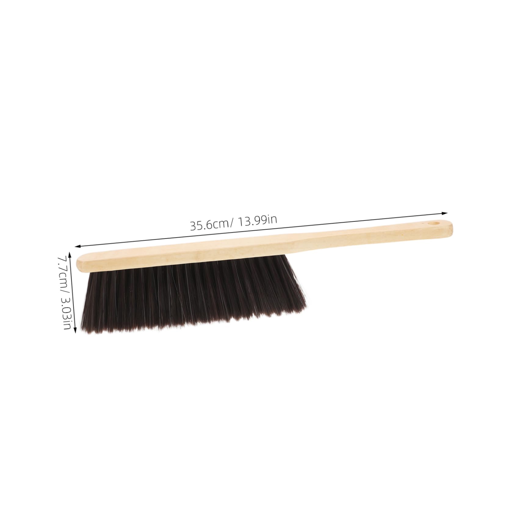 Ciieeo 2pcs Wooden Handle Dust Brush for Bed Cleaning Brush with Dense Bristles Multi-Functional Fireplace Brush Broom Laundry Brush