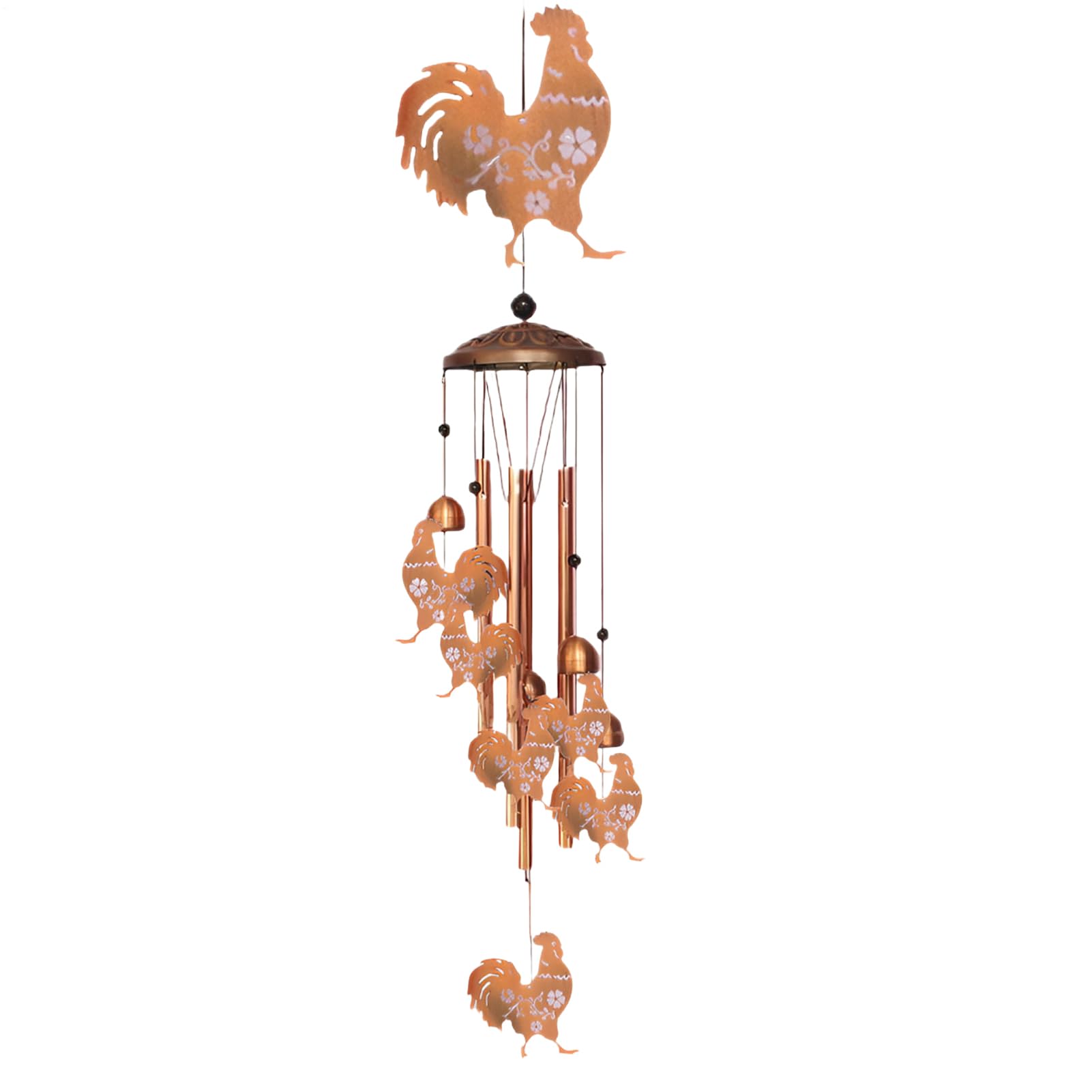 Carillon éolien en métal coq pour sublimer l'ambiance de votre balcon ou terrasse