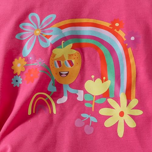 Image of Ayzozuy Kid Girl Clothes Shorts Set 2 Piece Outfits Summer Casual Short Sleeve Top and Shorts Set for Girls 4-7