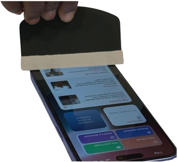 phone screen protector installation scraper