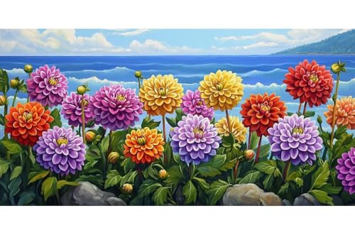 Diamond painting full drill strass cristal broderie géante fleur - 2