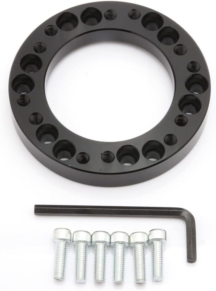 Black Steering Wheel Adapter Spacer 12mm 1/2'' for MOMO OMP to NARDI Hub #N8304