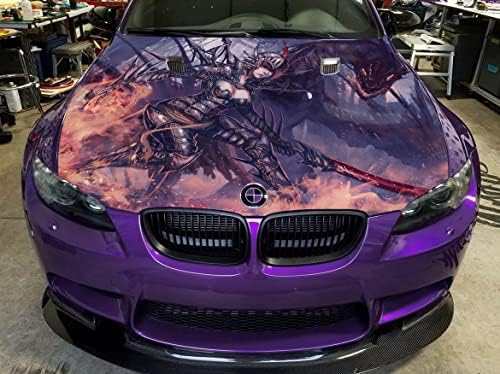 Amazon.com: Stikka Car Hood Vinyl Wrap Color Graphics Decal Woman ...