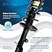 Detroit Axle - 2pc Rear Struts for 93-02 Toyota Corolla, 98-02 Chevy Prizm, 93-97 Geo Prizm, 2 Struts w/Coil Spring Assembly 1993 1994 1995 1996 1997 Replacement Suspension Ready Struts Shocks