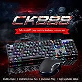 Wired Gaming Mechanical Keyboard and Mouse Combo Blue 104 Keys Wired Gaming Mechanical Keyboard and Mouse Combo Blue 104 Keys