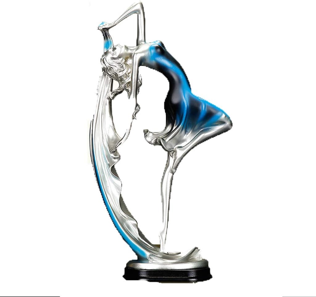 Statue Dancing girl decoration, Nordic style resin home wine cabinet living room TV porch creative crafts