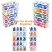 New brothread - 20 Options - 8 Snap Spools of 1000m Each Polyester Embroidery Machine Thread with Clear Plastic Storage Box for Embroidery & Quilting - Different Blue